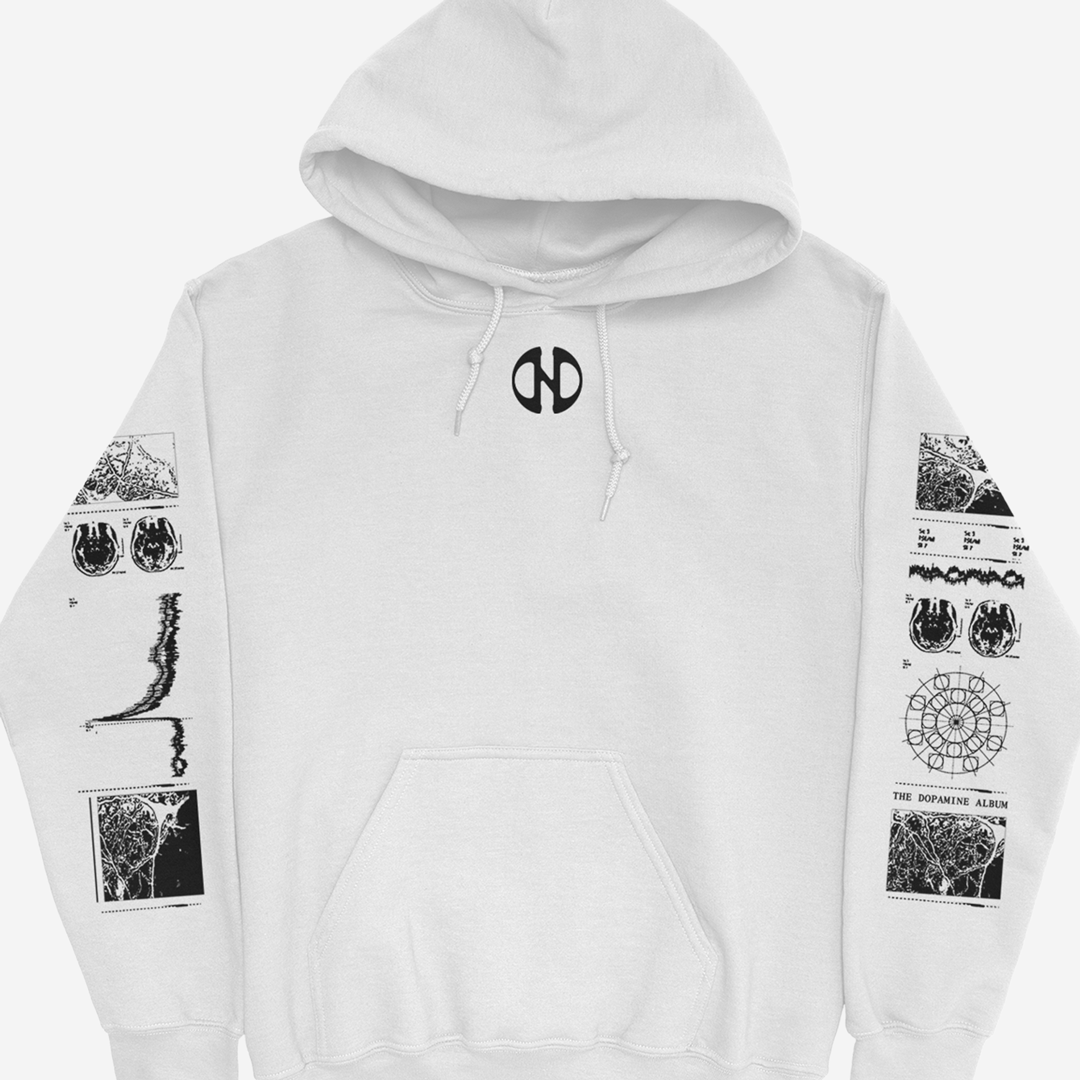 Dopamine Luxe White Hoodie