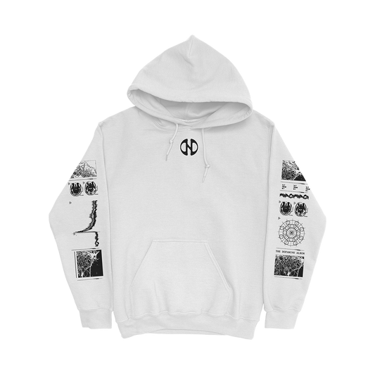 Dopamine Luxe White Hoodie