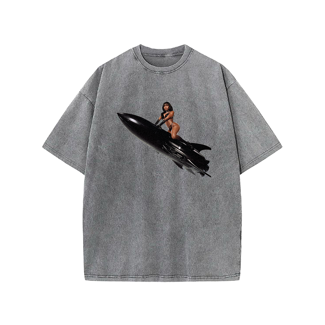 Dopamine Rocket Grey Tee