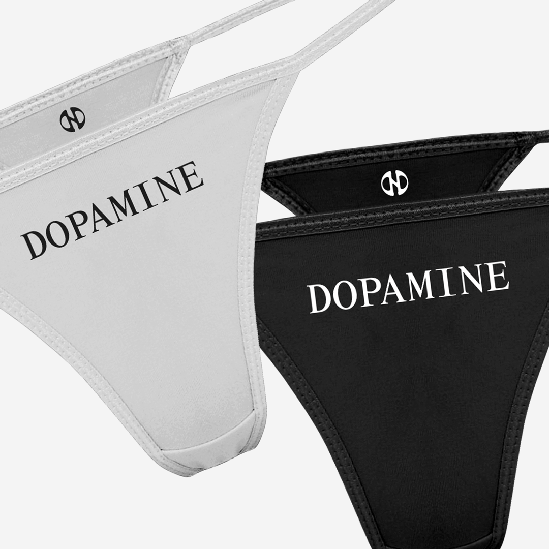 Dopamine Thong Set (Black/White)